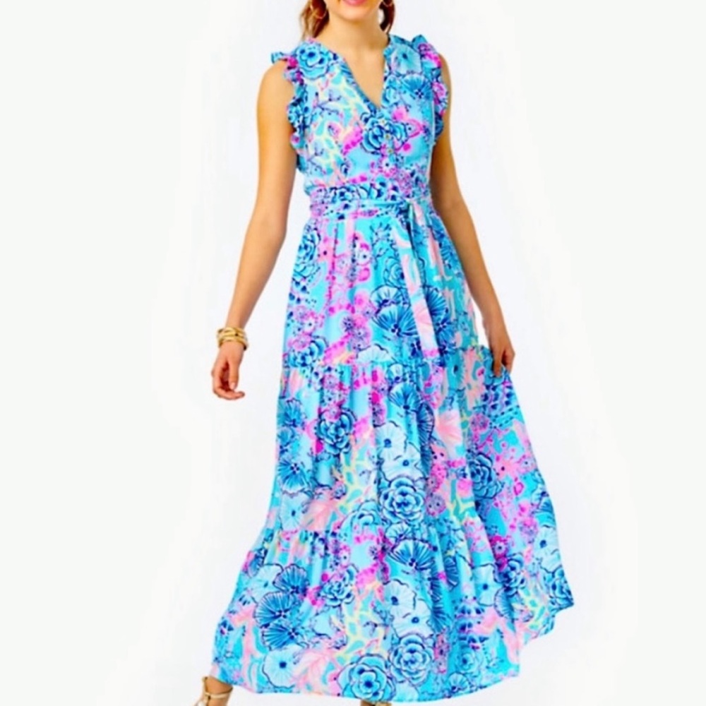 Lilly Pulitzer Destini Maxi Dress 12